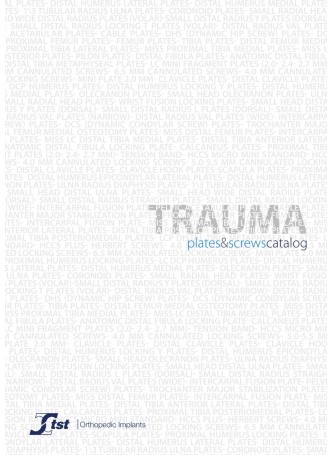 Trauma Plates&Screws Catalog оптом