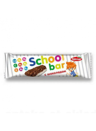 Батончик мюсли в молоч глазури с шоколадом 25г School bar N 1 оптом