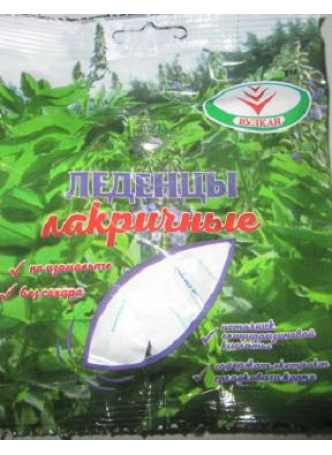 Леденцы Лакричные от кашля б/сахара 50г N 1