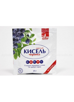 Джели кисель черника 25 г N 1
