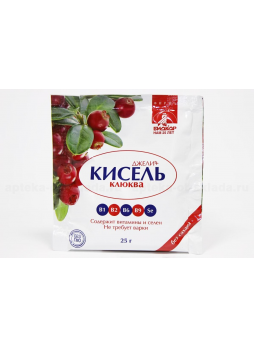 Джелли кисель клюква 25 г N 1