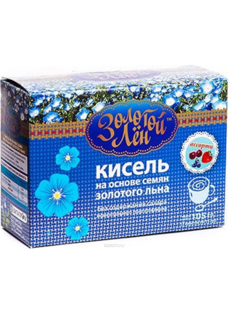 Золотой лен кисель на основе семян льна б/сах со вкусом вишнипак 15г N 7 оптом