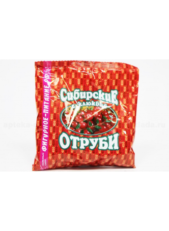 Отруби Сибирские пшеничные с клюквой 200г N 1 оптом