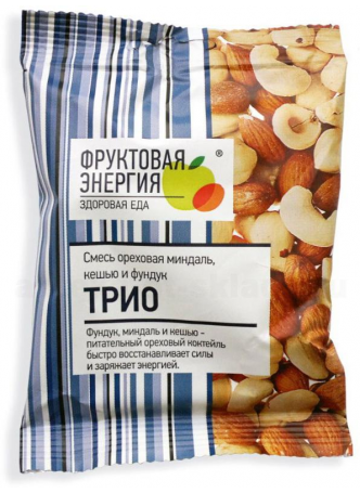 Смесь ореховая трио миндаль, кешью, фундук 35г N 1 оптом