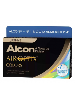 Alcon Air Optix Colors 30тидневные контактные линзы D 14.2/R 8.6/ -1.50 Sterling Grey N 2