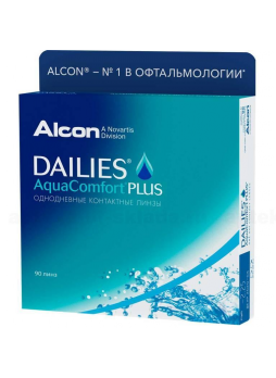 Alcon Dailies AquaComfort Plus однодневные контактные линзы D 14.0/R 8.7/ -4.25 N 90