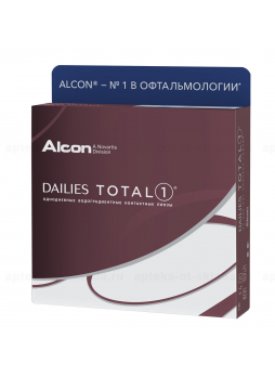 Alcon Dailies Total 1 однодневные контактные линзы D 14.1/R 8.5/  -3.75 N 90