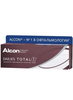 Alcon Dailies Total 1 однодневные контактные линзы D 14.1/R 8.5/  -4.00 N 30