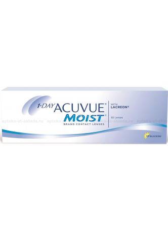 Линзы контактные 1 Day Acuvue MOIST 8.5/ -1.00 N 90 оптом