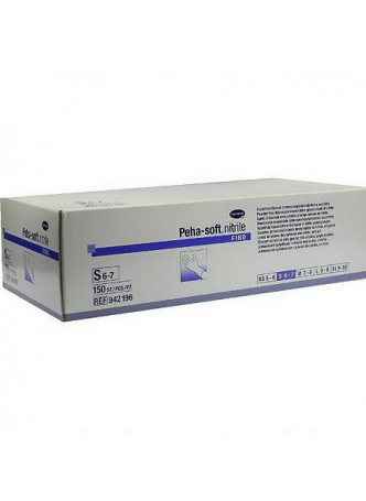 Hartmann peha-soft nitrile fino перчатки н/стер нитриловые без пудры p-р S N 150