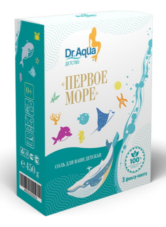 Dr.Aqua соль д/ванн детская первое море +0мес 450г ф/п N 3 оптом
