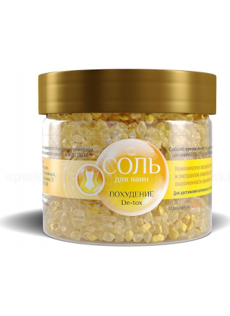 Dr.Aqua соль д/ванн похудение De-tox 350г N 1