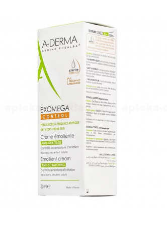 A-Derma Exomega контрол смягчающий крем 50мл в стерил уп N 1