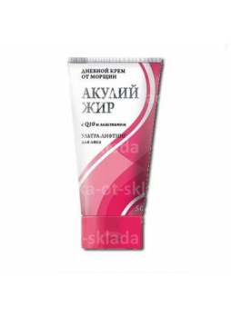 Акулья сила Акулий жир крем д/лица дневной Q 10 с эластином 50 мл N 1