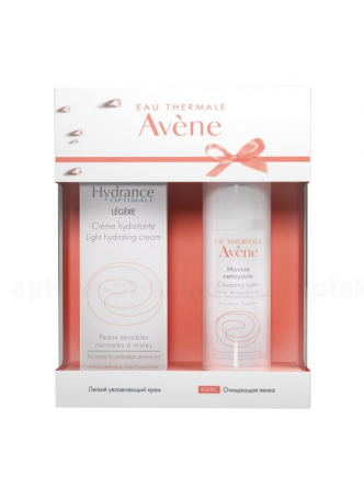 Avene набор (легкий увлажняющий крем 40мл+очищающая пенка 50мл) N 1