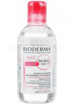 Bioderma Сенсибио H2O AR мицелярная вода мягкое очищение и демакияж 250мл N 1