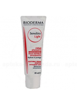 Bioderma sensibio light крем успокаивающий д/норм/смешан чувствит кожи лица 40 мл N 1