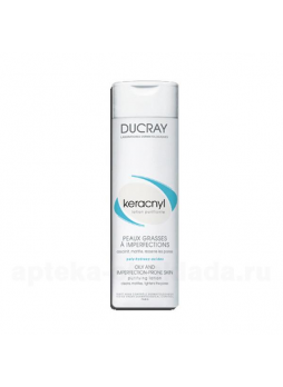 Ducray keracnyl очищающий лосьон д/жирной /проблемной кожи 200 мл N 1