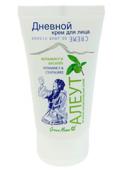 Green Mama Алеут дневной крем д/лица витамин F и василек 100 мл N 1