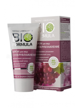 Nicole Lab Bio formula крем д/лица суперувлажнение 25+ д/нормальной/жирной кожи 50 мл N 1 оптом