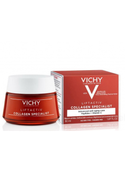 Vichy ЛифтАктив коллаген дневной крем пептиды I и II типов+витамин С 50мл N 1