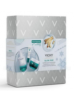 Vichy Slow Age набор(укрепл уход50мл+восстан ночной крем и маска50мл +укрепл уход д/конт глаз15мл) N