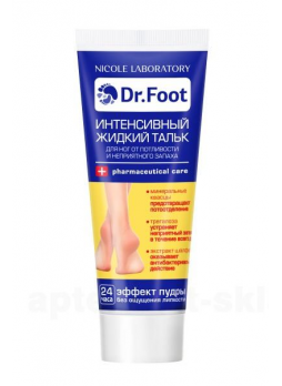 Dr. Foot Nicole lab интенсивный жидкий тальк д/ног от потливости и запаха 75мл N 1