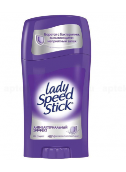 Lady Speed Stick дезодорант в карандаше д/женщин антибактериальный эффект 45г N 1