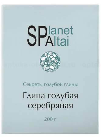 Planet spa Altai глина голубая серебряная 200г N 1 оптом