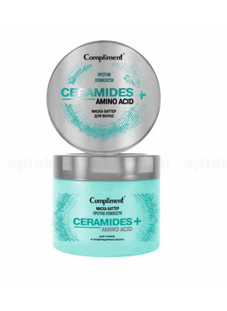 COMPLIMENT Ceramides+amino acid маска-баттер п/ломкости д/тонких/поврежден волос 300мл N 1 оптом