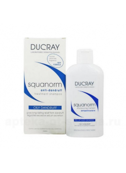 Ducray squanorm шампунь от жирной перхоти 200 мл N 1