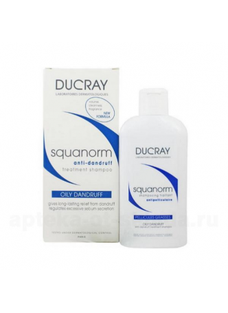 Ducray squanorm шампунь от жирной перхоти 200 мл N 1 оптом