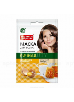 FitoКосметик маска д/волос укрепление/активация роста горчичная с касторовым маслом и медом 30мл N 1