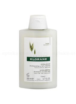 Klorane ультрамягкий шампунь с молочком овса д/всей семьи 200 мл N 1