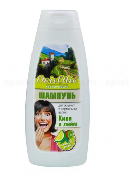OvisOlio Овечье масло шампунь д/жирн и нормальн волос киви и лайм 400мл N 1
