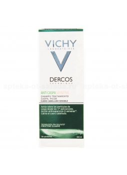 Vichy деркос шампунь-уход пр/перхоти 200мл д/чувств кожи головы N 1
