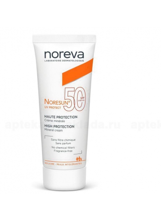 Noreva норесан УФ протект минеральный крем с высок степенью защиты spf 50 40 мл N 1 оптом