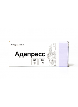 Адепресс тб п/о 20мг N 30