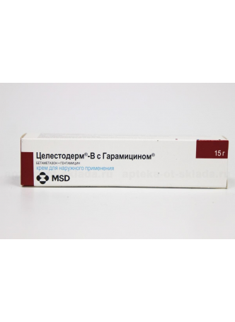 Целестодерм В с гарамицином крем 0.1% 15г N 1 оптом