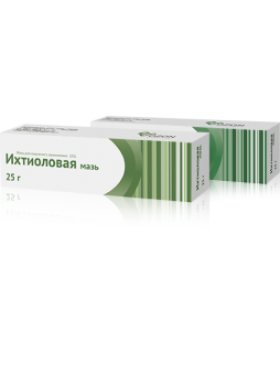 Ихтиоловая мазь Озон 10% д/наруж прим 25г N 1