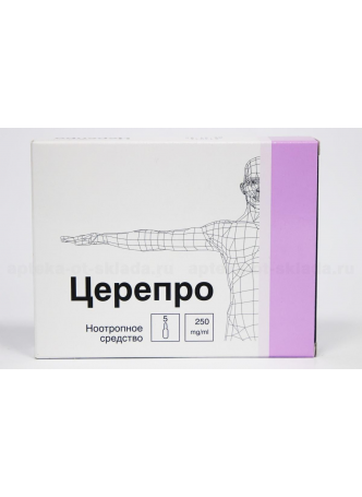 Церепро р-р в/в в/м 250мг/мл 4мл амп N 5