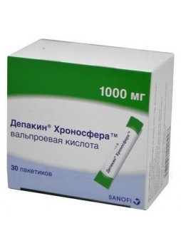 Депакин хроносфера гранулы пролонг д-я 1000 мг пакет N 30