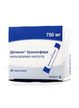 Депакин хроносфера гранулы пролонг д-я 750 мг пакет N 30