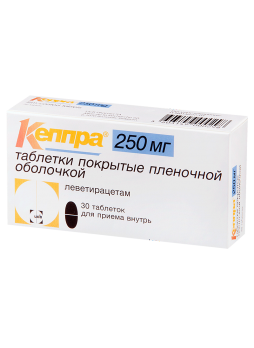 Кеппра тб п/о плен 250мг N 30