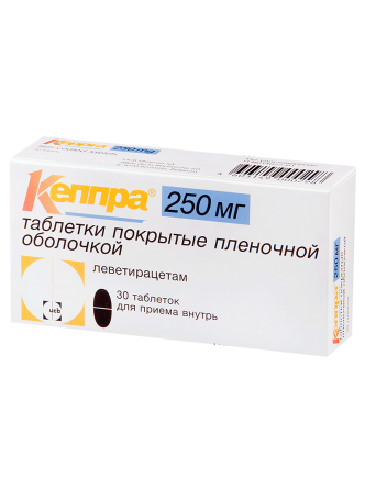Кеппра тб п/о плен 250мг N 30 оптом