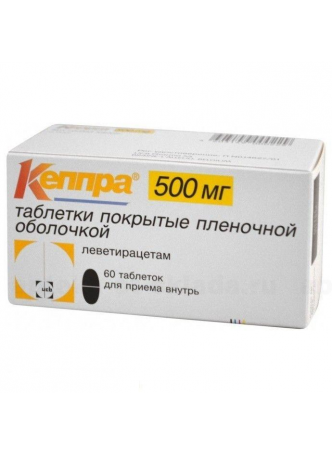 Кеппра тб п/о плен 500мг N 60