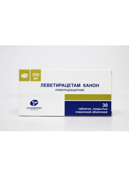 Леветирацетам Канон тб п/о плен 500 мг N 30