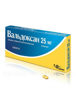 Вальдоксан таб п/о плен 25 мг N 14