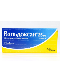 Вальдоксан таб п/о плен 25 мг N 14