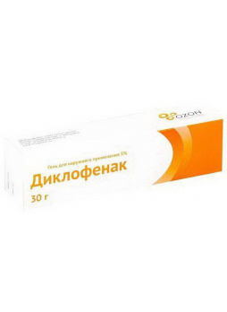 Диклофенак Озон гель д/наруж прим 5% 30г N 1